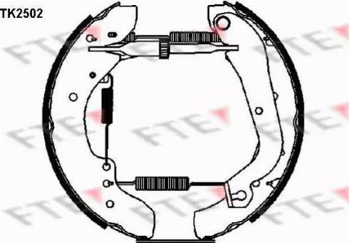 FTE TK2502 - Əyləc Başlığı Dəsti furqanavto.az