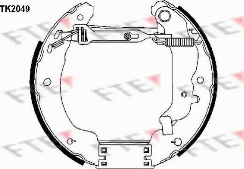 FTE TK2049 - Əyləc Başlığı Dəsti furqanavto.az