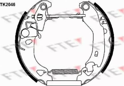 FTE TK2046 - Əyləc Başlığı Dəsti furqanavto.az