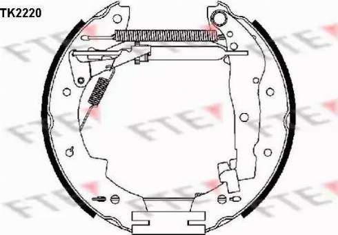 FTE TK2220 - Əyləc Başlığı Dəsti furqanavto.az