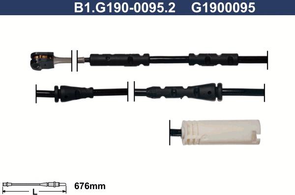 Galfer B1.G190-0095.2 - Xəbərdarlıq Kontakt, əyləc padinin aşınması furqanavto.az