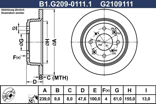 Galfer B1.G209-0111.1 - Əyləc Diski furqanavto.az