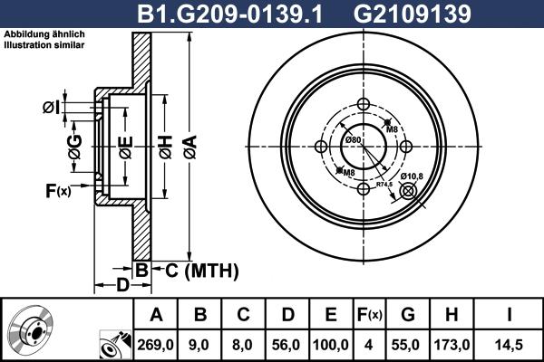 Galfer B1.G209-0139.1 - Əyləc Diski furqanavto.az