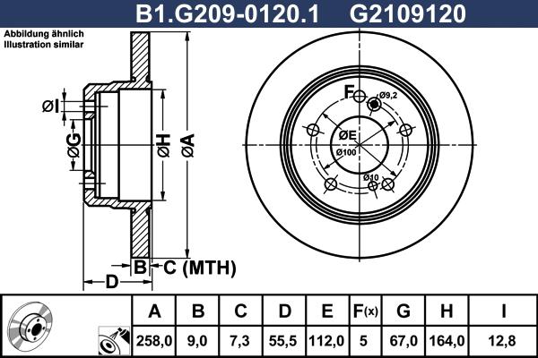 Galfer B1.G209-0120.1 - Əyləc Diski furqanavto.az