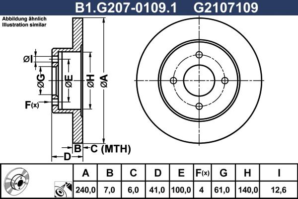 Galfer B1.G207-0109.1 - Əyləc Diski furqanavto.az