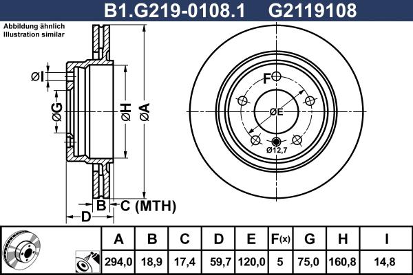 Galfer B1.G219-0108.1 - Əyləc Diski furqanavto.az