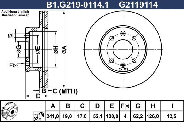 Galfer B1.G219-0114.1 - Əyləc Diski furqanavto.az