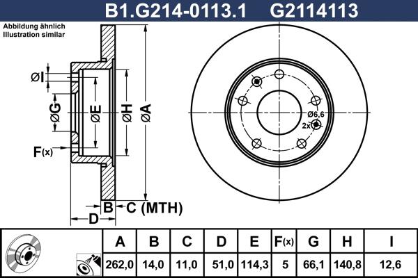 Galfer B1.G214-0113.1 - Əyləc Diski furqanavto.az