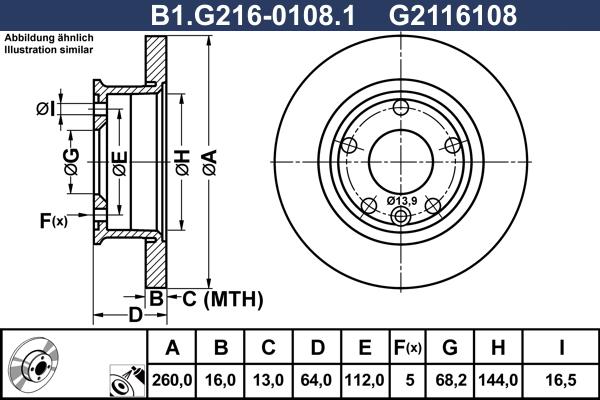 Galfer B1.G216-0108.1 - Əyləc Diski furqanavto.az