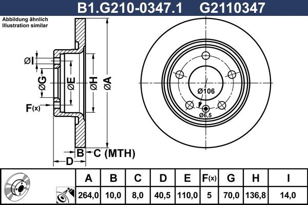 Galfer B1.G210-0347.1 - Əyləc Diski furqanavto.az