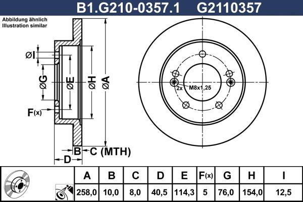 Galfer B1.G210-0357.1 - Əyləc Diski furqanavto.az