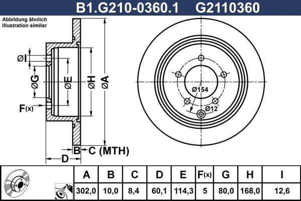 Galfer B1.G210-0360.1 - Əyləc Diski furqanavto.az