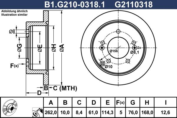 Galfer B1.G210-0318.1 - Əyləc Diski furqanavto.az