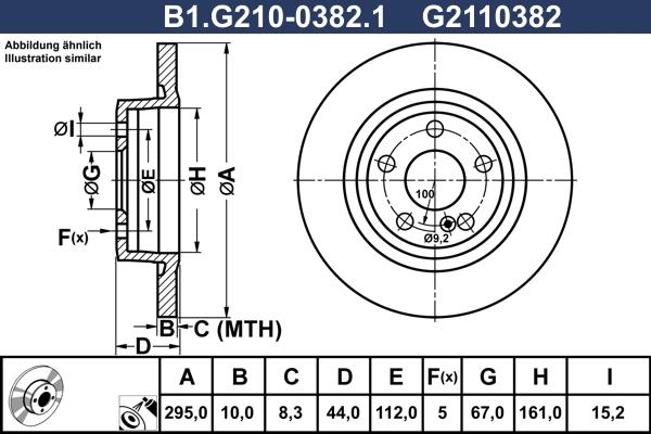 Galfer B1.G210-0382.1 - Əyləc Diski furqanavto.az