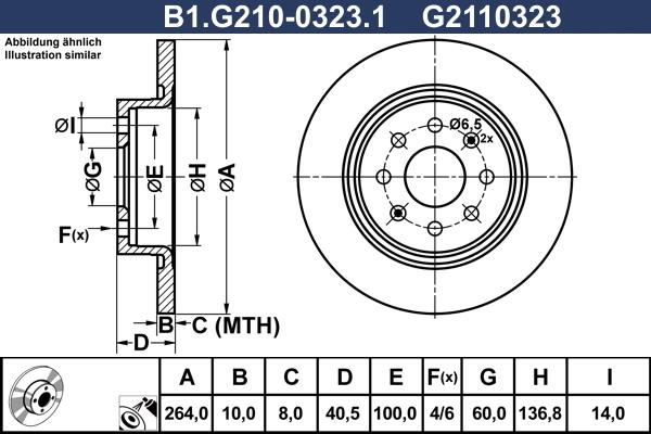 Galfer B1.G210-0323.1 - Əyləc Diski furqanavto.az