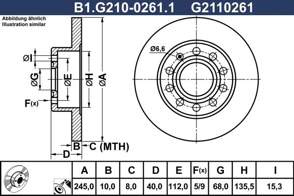 Galfer B1.G210-0261.1 - Əyləc Diski furqanavto.az