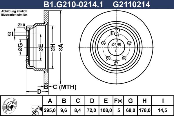 Galfer B1.G210-0214.1 - Əyləc Diski furqanavto.az