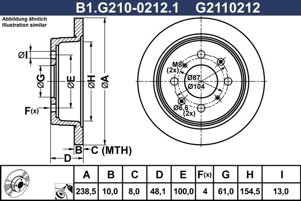 Galfer B1.G210-0212.1 - Əyləc Diski furqanavto.az