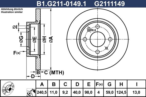 Galfer B1.G211-0149.1 - Əyləc Diski furqanavto.az