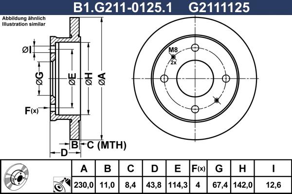 Galfer B1.G211-0125.1 - Əyləc Diski furqanavto.az