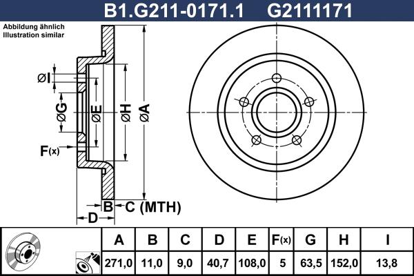 Galfer B1.G211-0171.1 - Əyləc Diski furqanavto.az