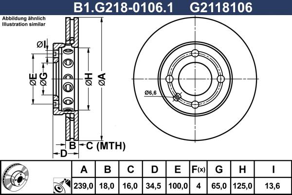 Galfer B1.G218-0106.1 - Əyləc Diski furqanavto.az