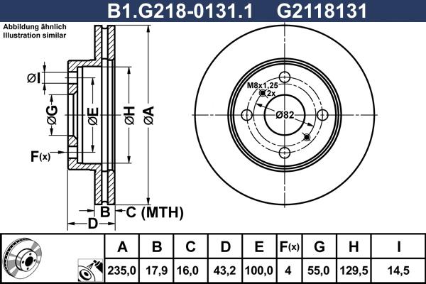 Galfer B1.G218-0131.1 - Əyləc Diski furqanavto.az