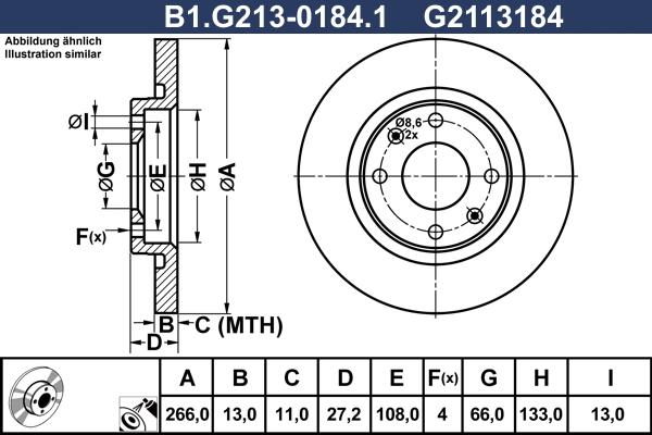 Galfer B1.G213-0184.1 - Əyləc Diski furqanavto.az