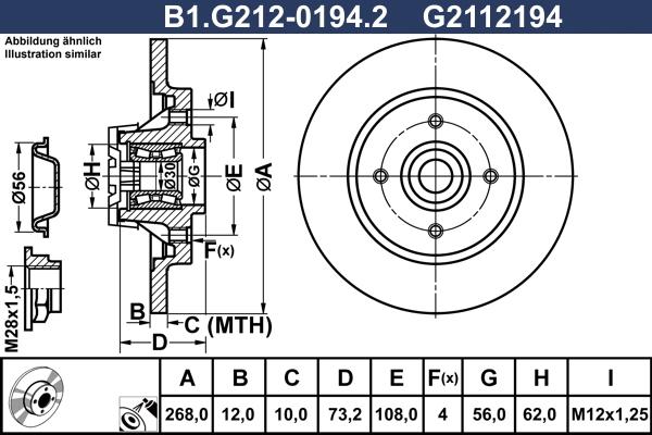 Galfer B1.G212-0194.2 - Əyləc Diski furqanavto.az