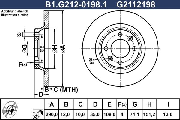 Galfer B1.G212-0198.1 - Əyləc Diski furqanavto.az