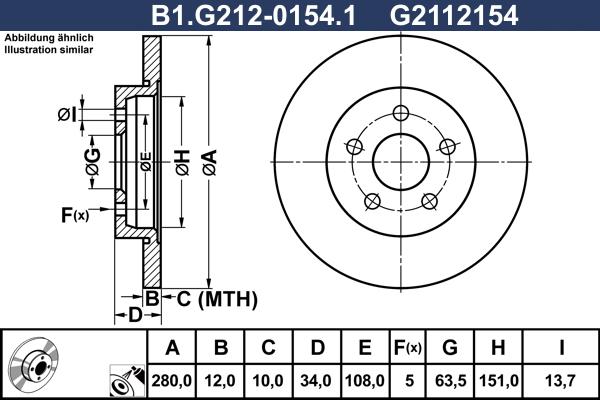 Galfer B1.G212-0154.1 - Əyləc Diski furqanavto.az