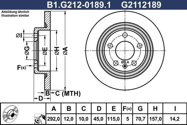 Galfer B1.G212-0189.1 - Əyləc Diski furqanavto.az