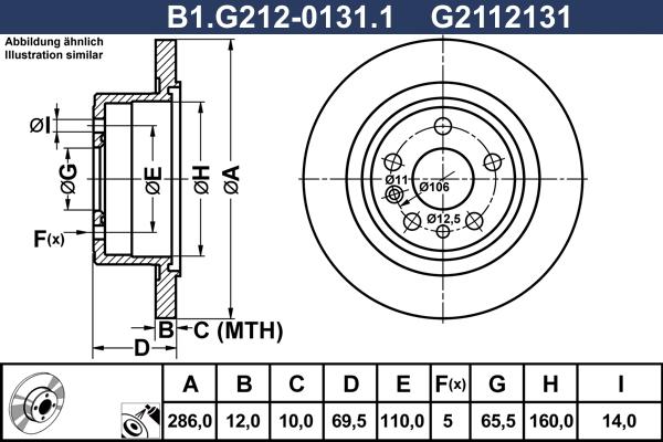 Galfer B1.G212-0131.1 - Əyləc Diski furqanavto.az