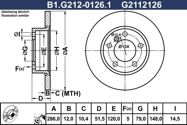 Galfer B1.G212-0126.1 - Əyləc Diski furqanavto.az