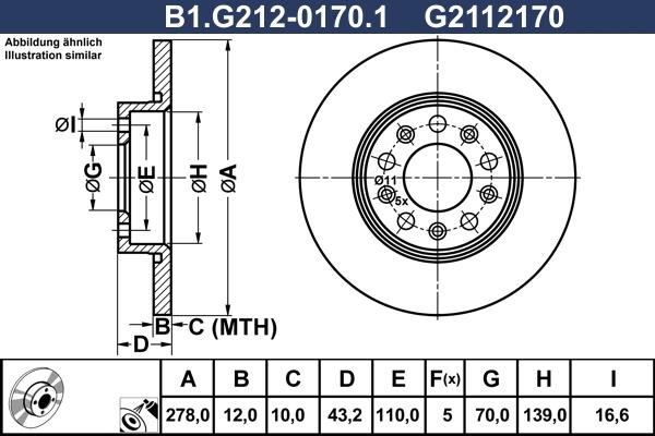 Galfer B1.G212-0170.1 - Əyləc Diski furqanavto.az