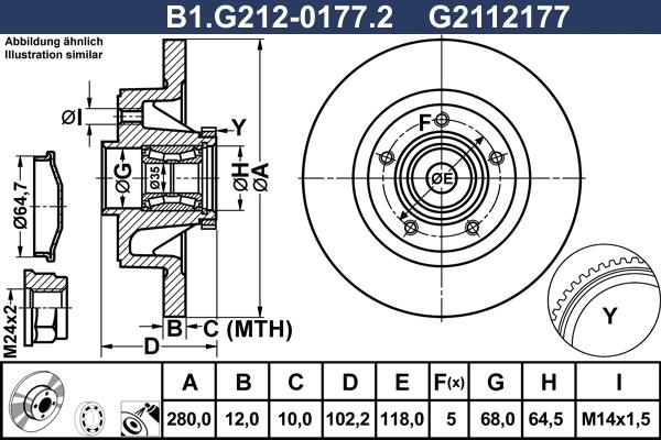 Galfer B1.G212-0177.2 - Əyləc Diski furqanavto.az