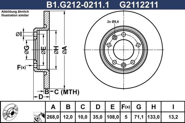 Galfer B1.G212-0211.1 - Əyləc Diski furqanavto.az