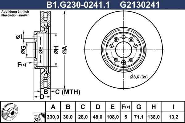 Galfer B1.G230-0241.1 - Əyləc Diski furqanavto.az