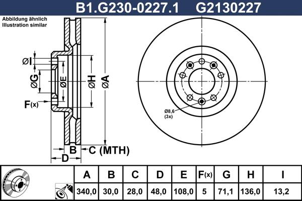 Galfer B1.G230-0227.1 - Əyləc Diski furqanavto.az