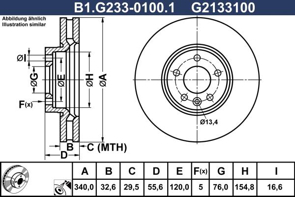 Galfer B1.G233-0100.1 - Əyləc Diski furqanavto.az