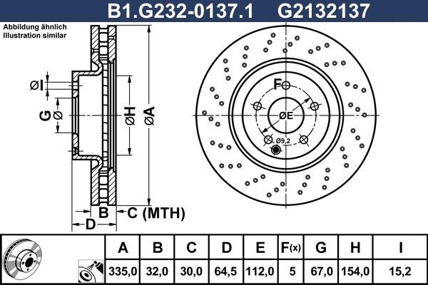 Galfer B1.G232-0137.1 - Əyləc Diski furqanavto.az