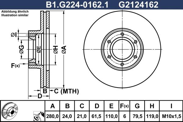 Galfer B1.G224-0162.1 - Əyləc Diski furqanavto.az