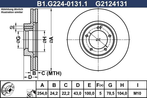 Galfer B1.G224-0131.1 - Əyləc Diski furqanavto.az