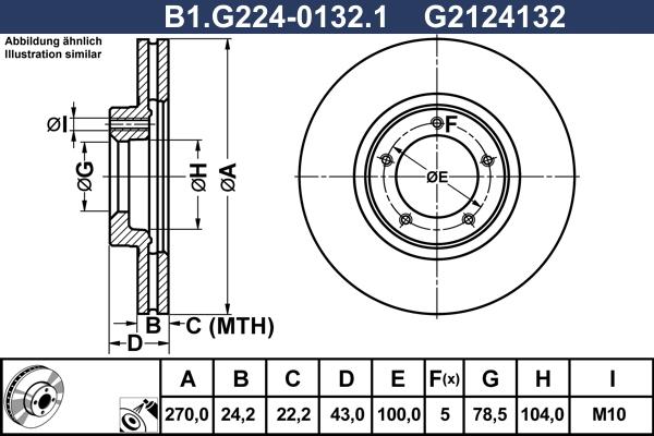 Galfer B1.G224-0132.1 - Əyləc Diski furqanavto.az