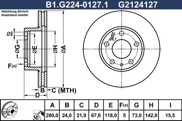 Galfer B1.G224-0127.1 - Əyləc Diski furqanavto.az