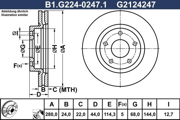 Galfer B1.G224-0247.1 - Əyləc Diski furqanavto.az