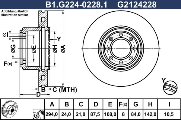 Galfer B1.G224-0228.1 - Əyləc Diski furqanavto.az