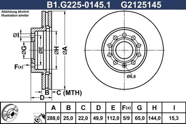 Galfer B1.G225-0145.1 - Əyləc Diski furqanavto.az