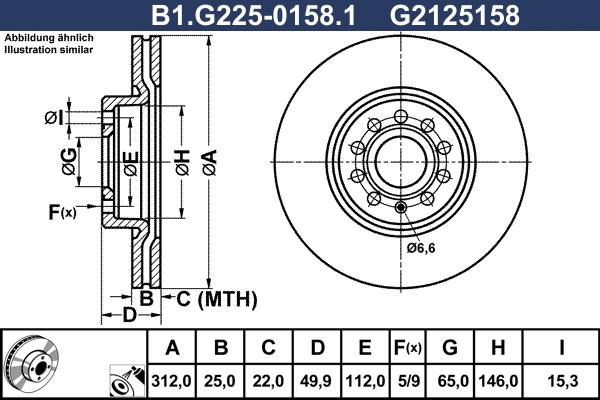 Galfer B1.G225-0158.1 - Əyləc Diski furqanavto.az