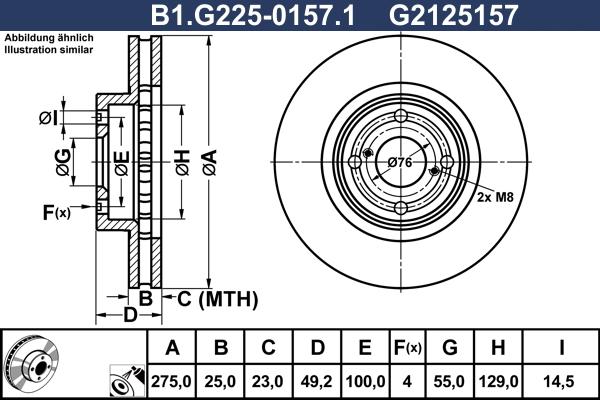 Galfer B1.G225-0157.1 - Əyləc Diski furqanavto.az